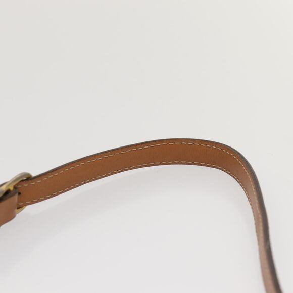 CELINE Macadam Canvas Shoulder Bag Beige Gold - Picture 8 of 12